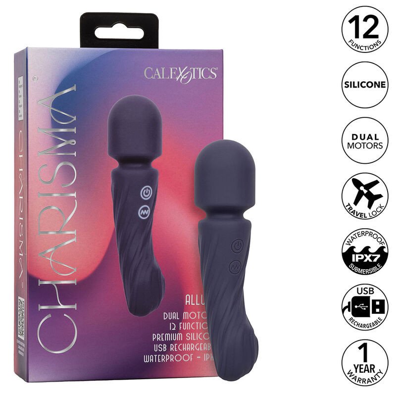 Calexotics - Charisma Allure Masseur Double Moteurs 12 Fonctions 17,25 Cm X 4,5 Cm Violet